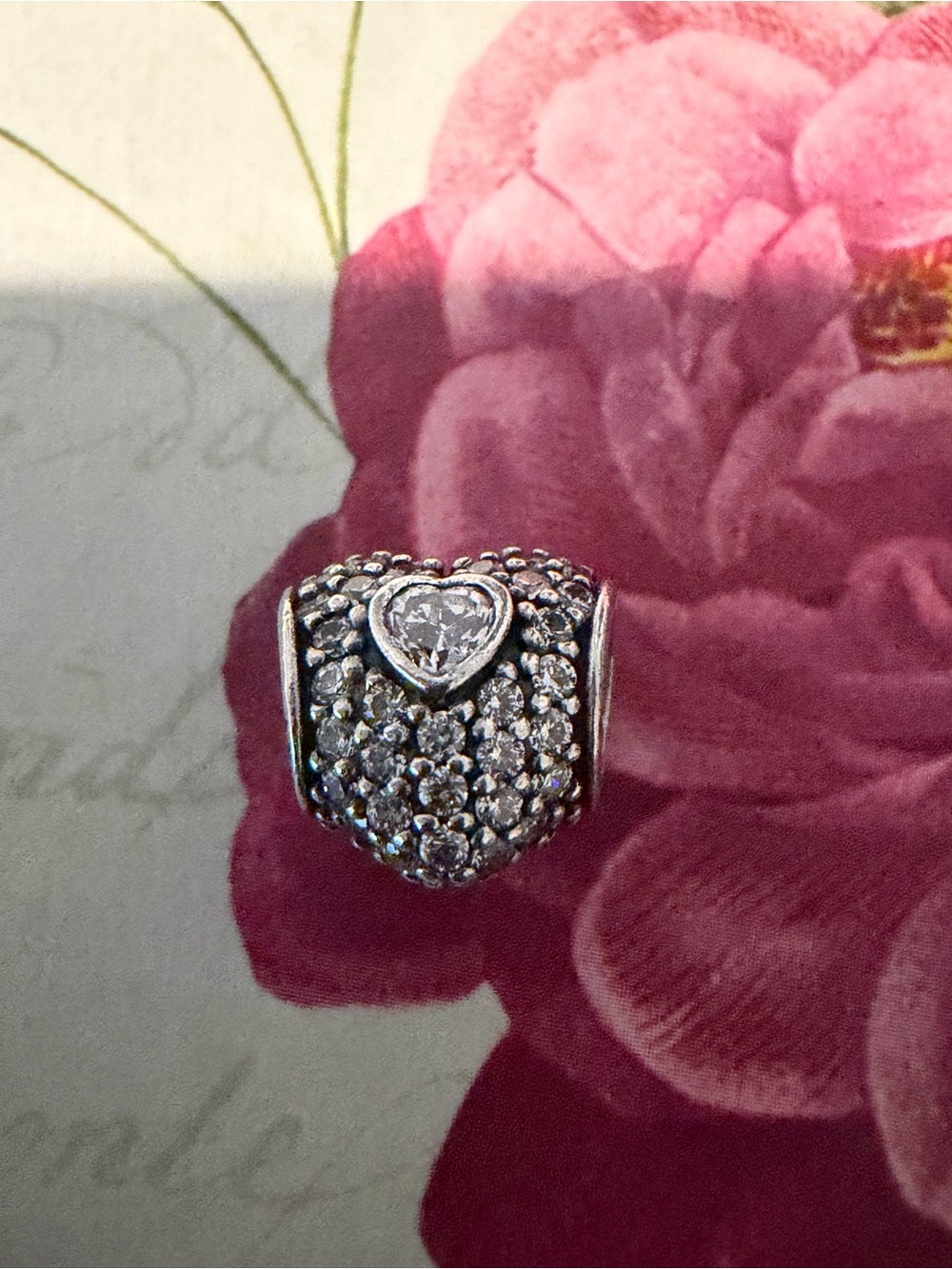 Authentic Pandora In My Heart Charm #791168CZ